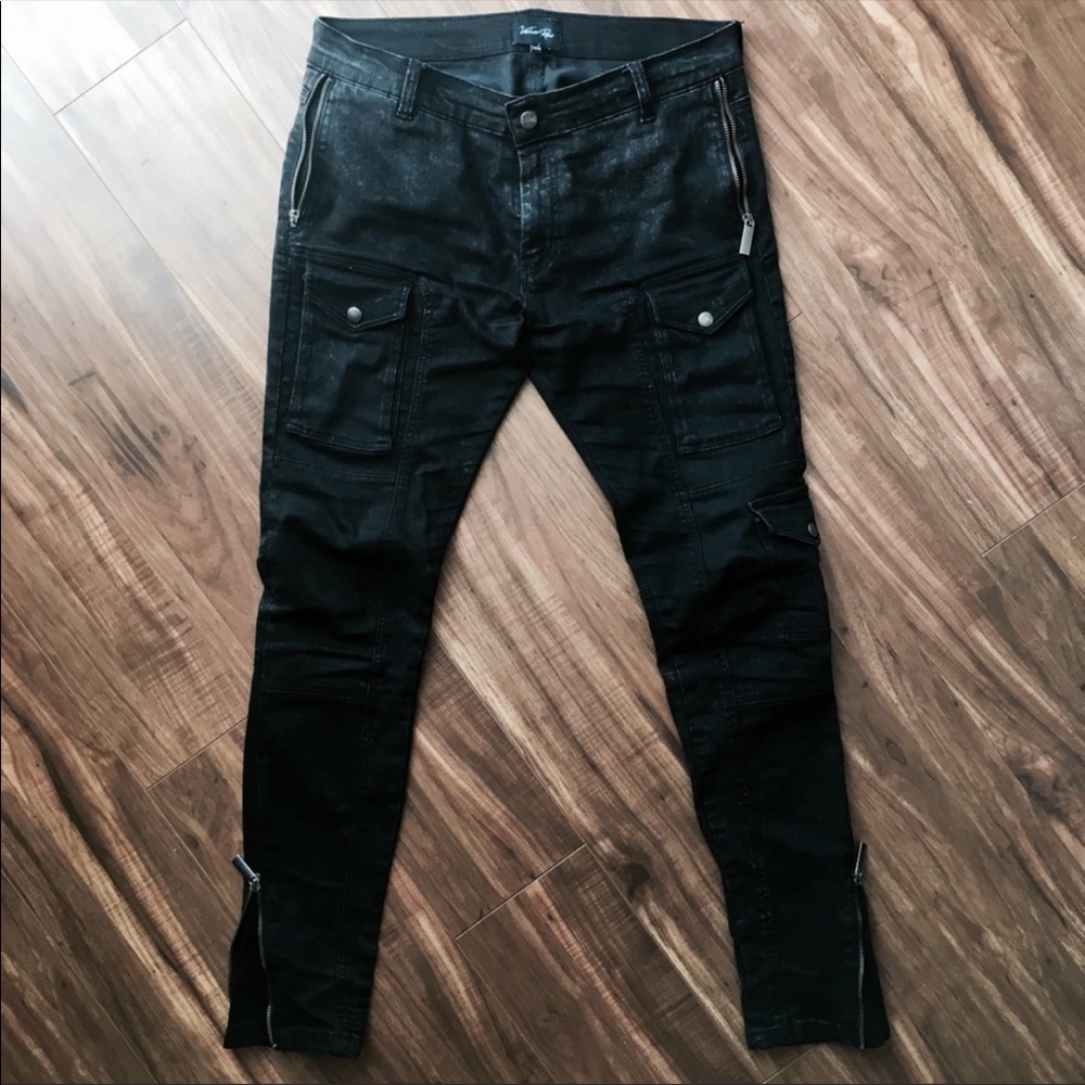 Violent Rose Distressed Black Jeans